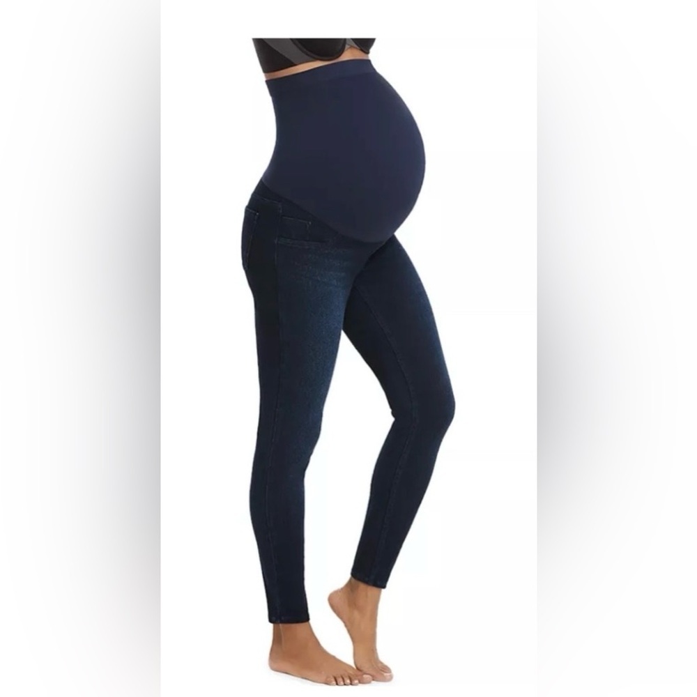 SPANX Mama Ankle‎ Jean-ish Legging Dark Blue Maternity